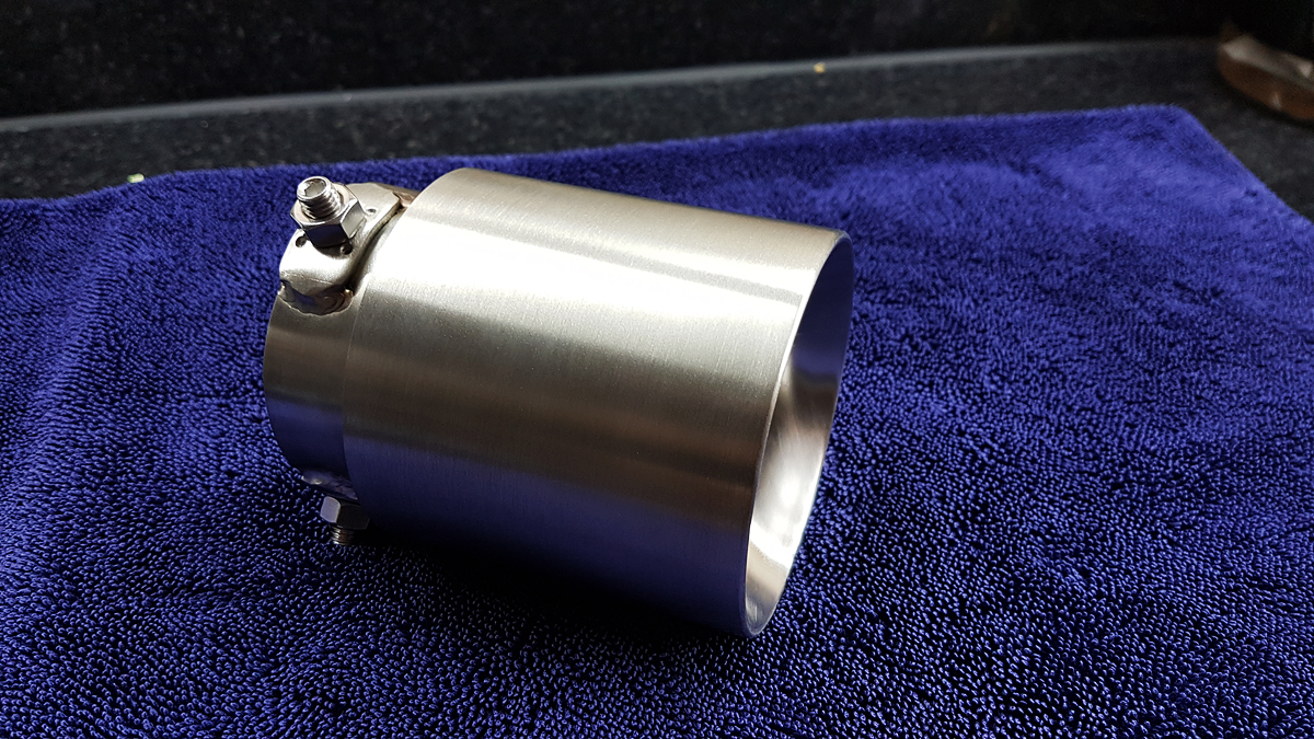 F87 M2 'Brushed Aluminum' 90mm Cyba exhaust tips Brand New! Baby